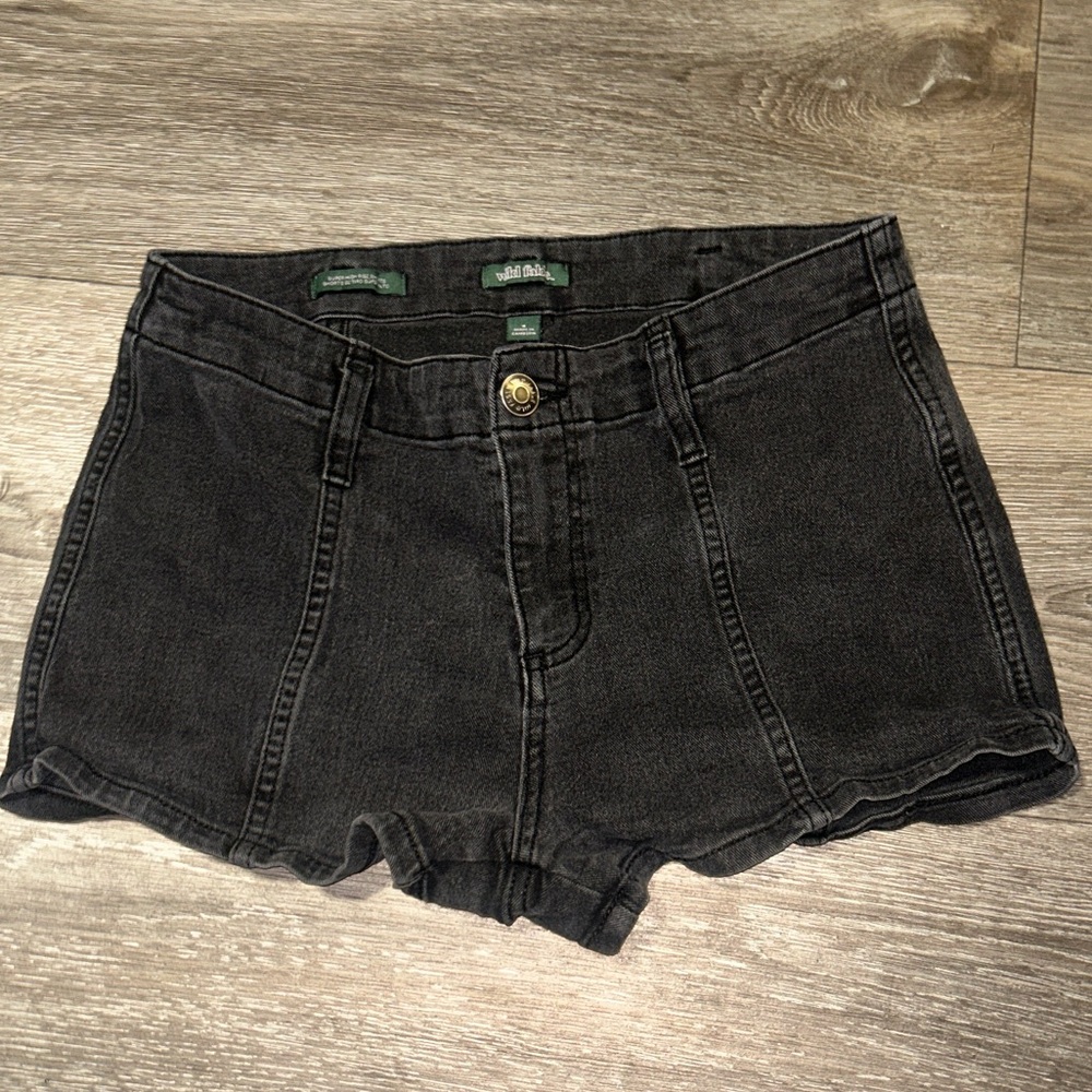 Wild Fable Black Denim High Rise Shorts